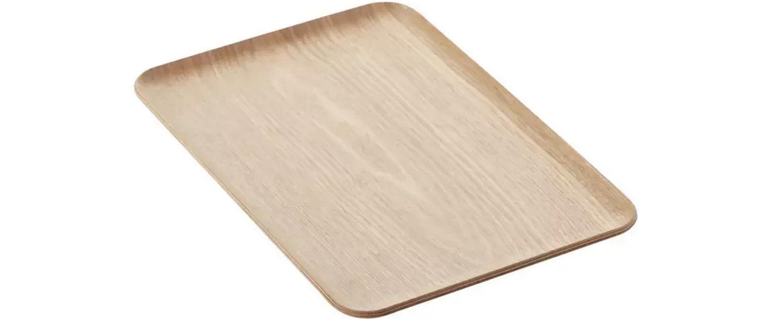 Point-Virgule Serviertablett – 23,0 × 33,0 × 1,5 cm, Sperrholz, Braun, nicht spülmaschinenfest