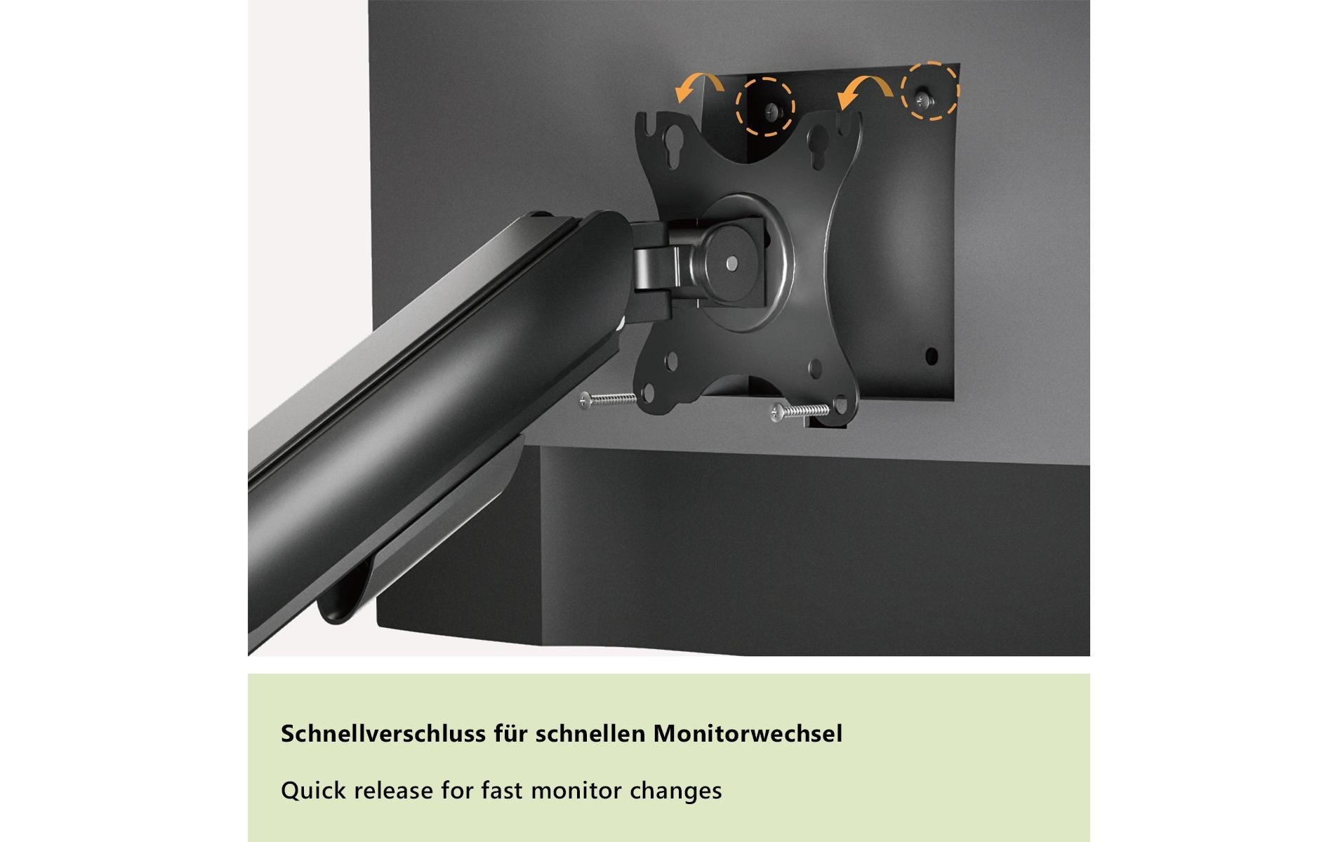 myWall Monitorarm Tischhalterung – 2 Monitore – bis 32" – bis 9 kg/Monitor – höhenverstellbar, neigbar – schwarz