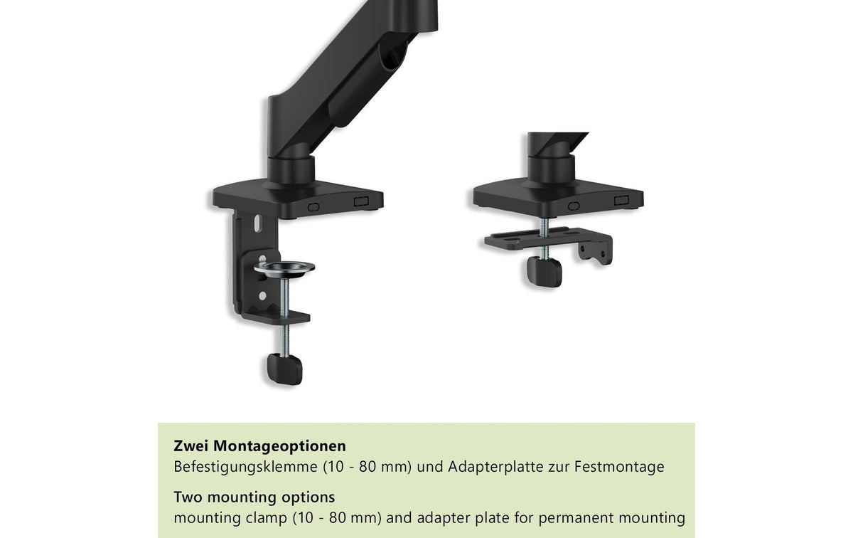 myWall Monitorarm Tischhalterung – 1 Monitor – bis 32" – VESA 75×75/100×100 mm – bis 9 kg/Monitor