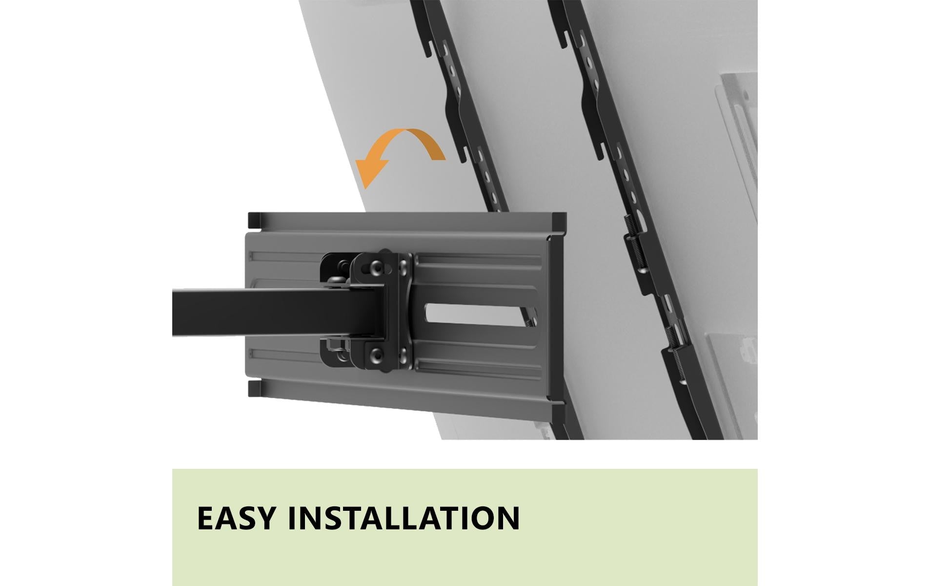 myWall My Wall Wandhalterung – Vollbeweglich – 37–80" – VESA 100×100–600×400 – bis 40 kg, Höhenverstellbar – Schwarz