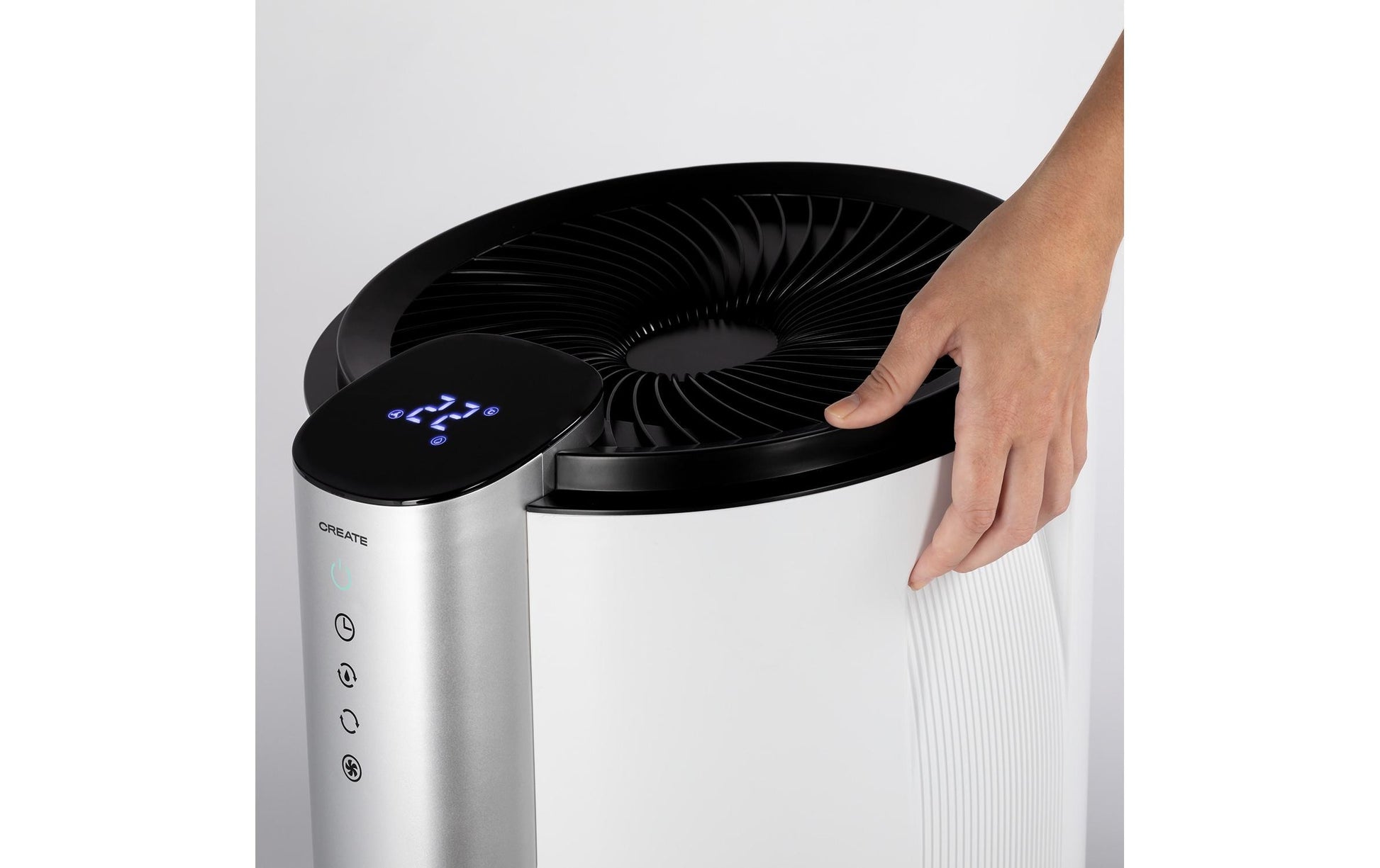 Create Luftentfeuchter DRYPLUS XL SPIRAL – 20 L/24 h, bis 90 m², Tank 4,5 l, Hygrostat