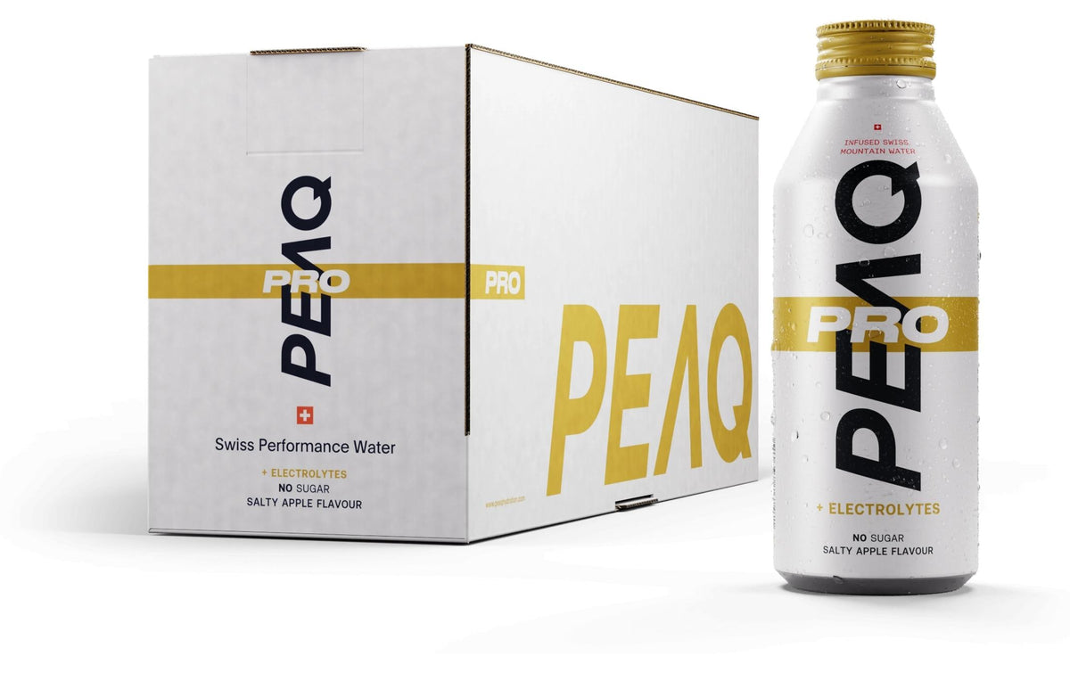 Peaq Pro Salty Sportgetränk, Apfel, zuckerfrei – 12 × 4,73 dl