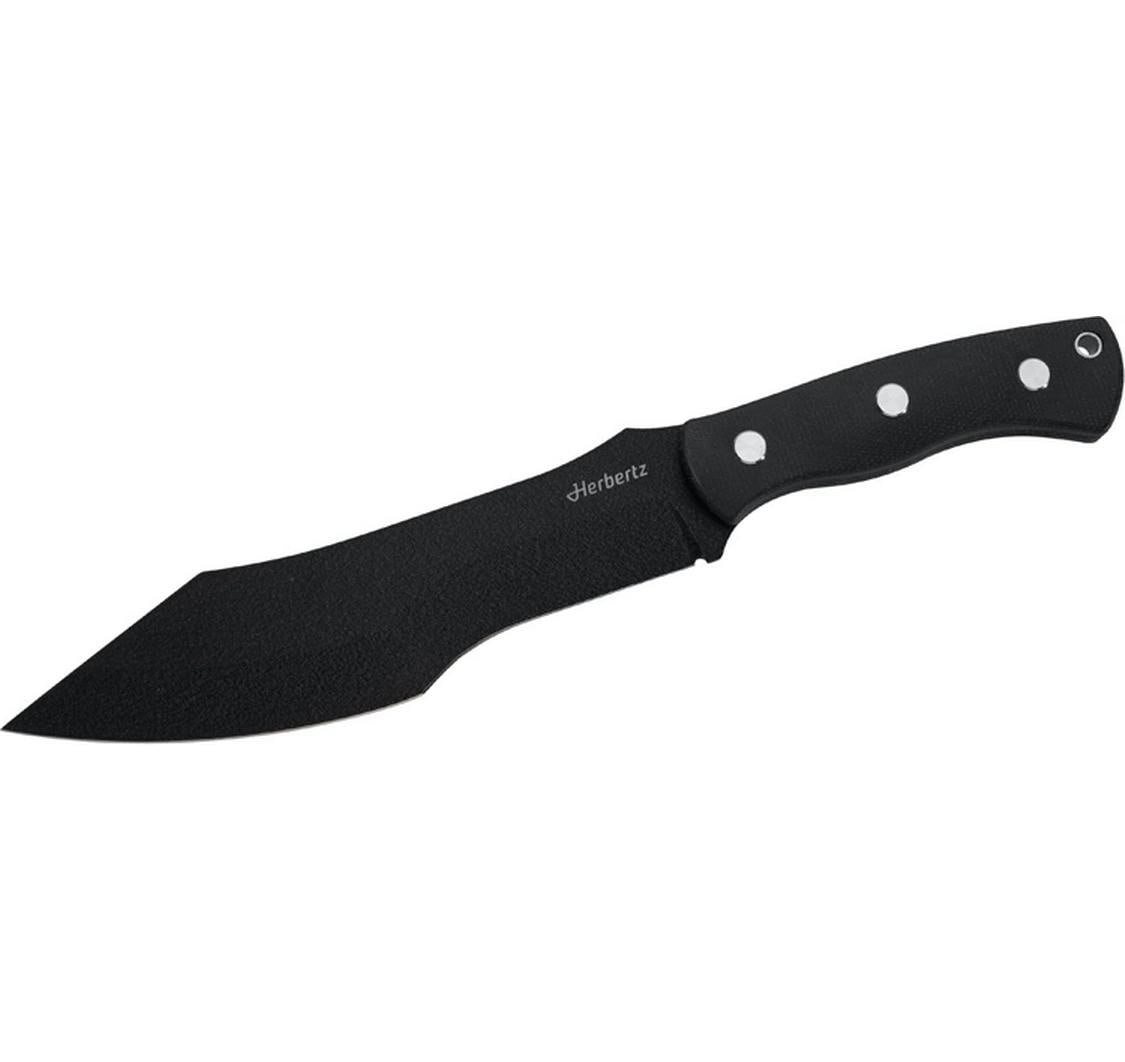 Herbertz Klappmesser 197 mm, D2, Micarta, Feststellklinge, Schwarz