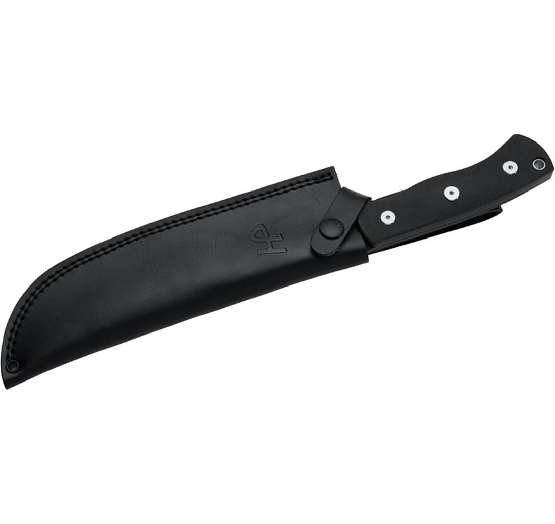 Herbertz Klappmesser 197 mm, D2, Micarta, Feststellklinge, Schwarz