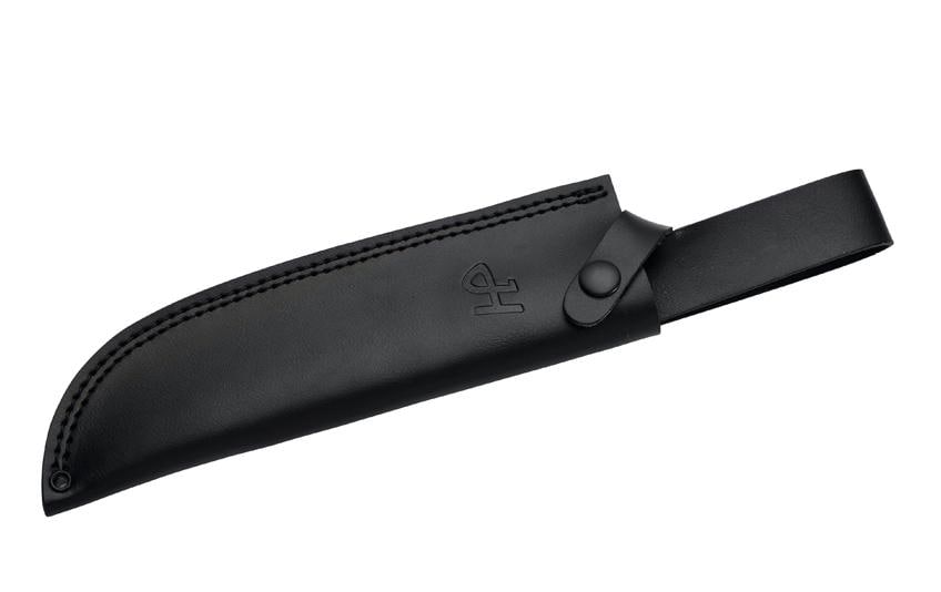 Herbertz Bushcraft- und Survivalmesser D2 – Outdoormesser 197 mm, D2-Stahl, Micarta-Griff, Beige