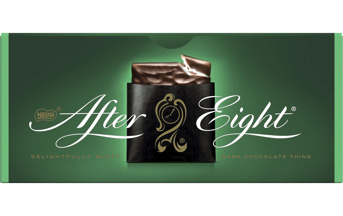 Nestle After Eight Hauchdünne Pfefferminzpralinen – Zartbitter – 24 Stück, 200 g