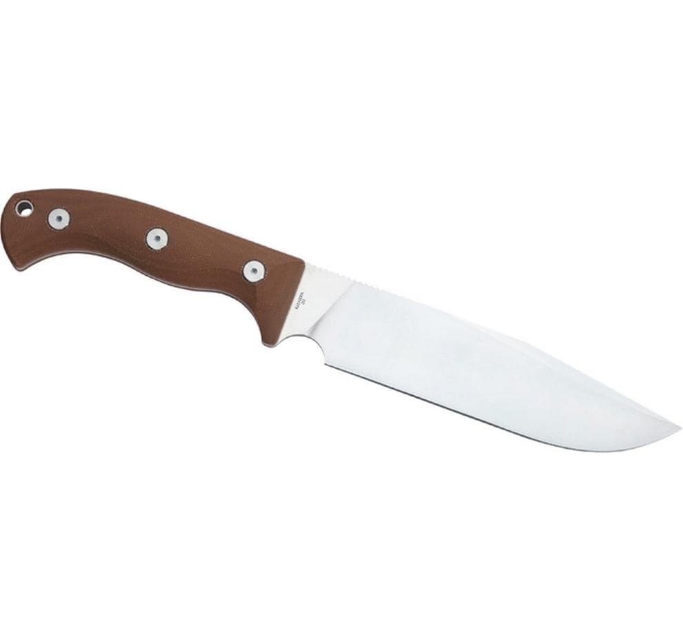 Herbertz D2 – Survivalmesser 173 mm, Micarta, Braun