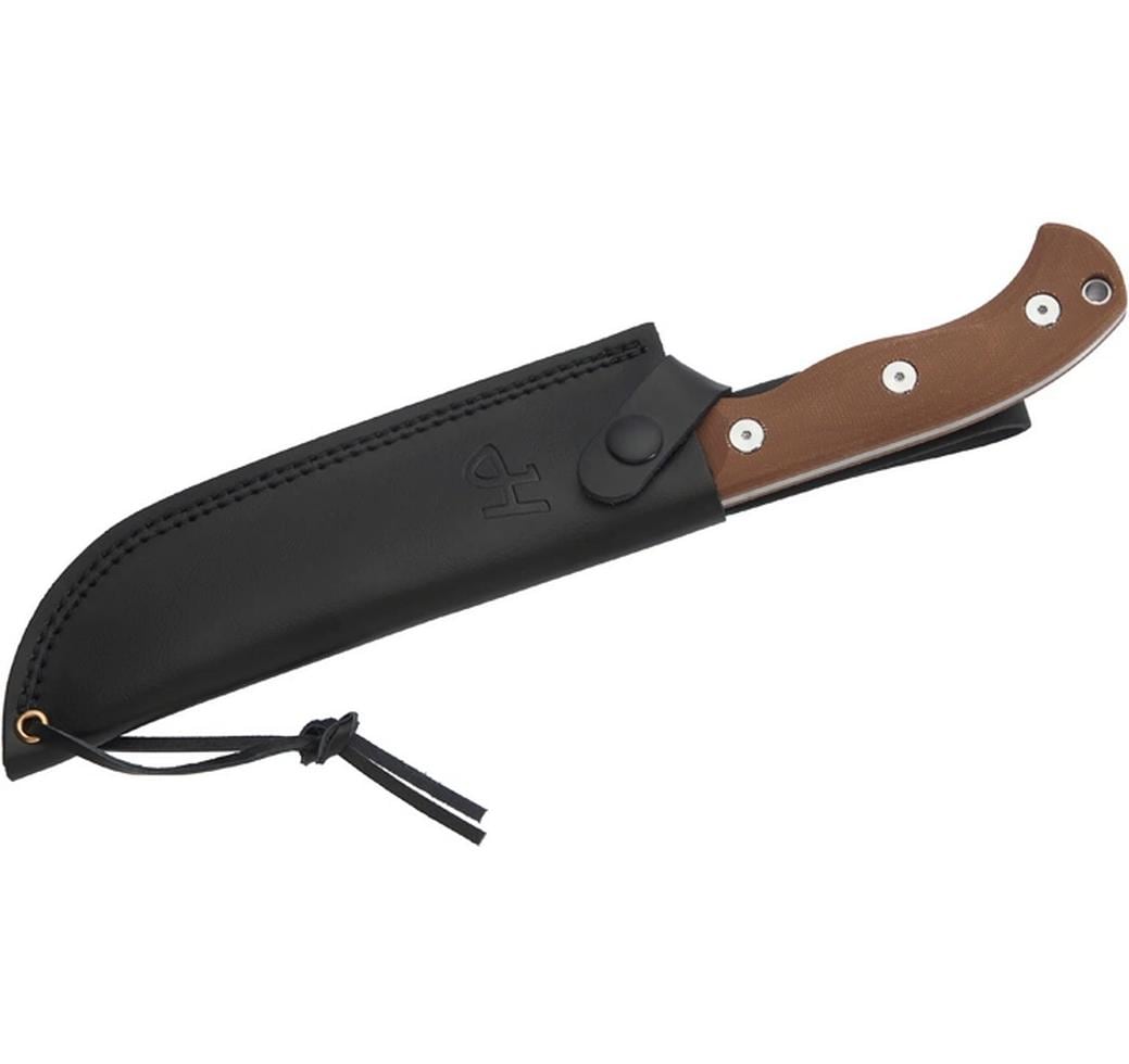 Herbertz D2 – Survivalmesser 173 mm, Micarta, Braun