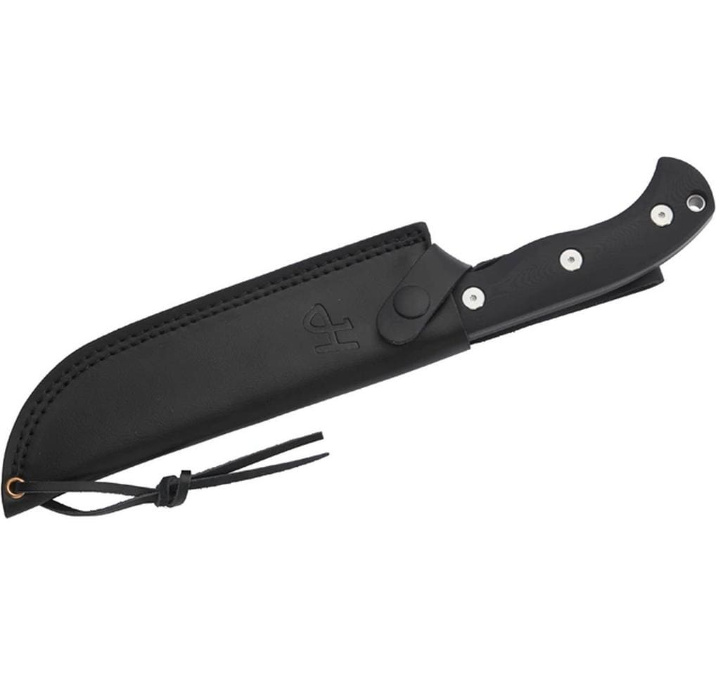 Herbertz D2 – Outdoormesser 173 mm, G10-Griff, feststehend, schwarz