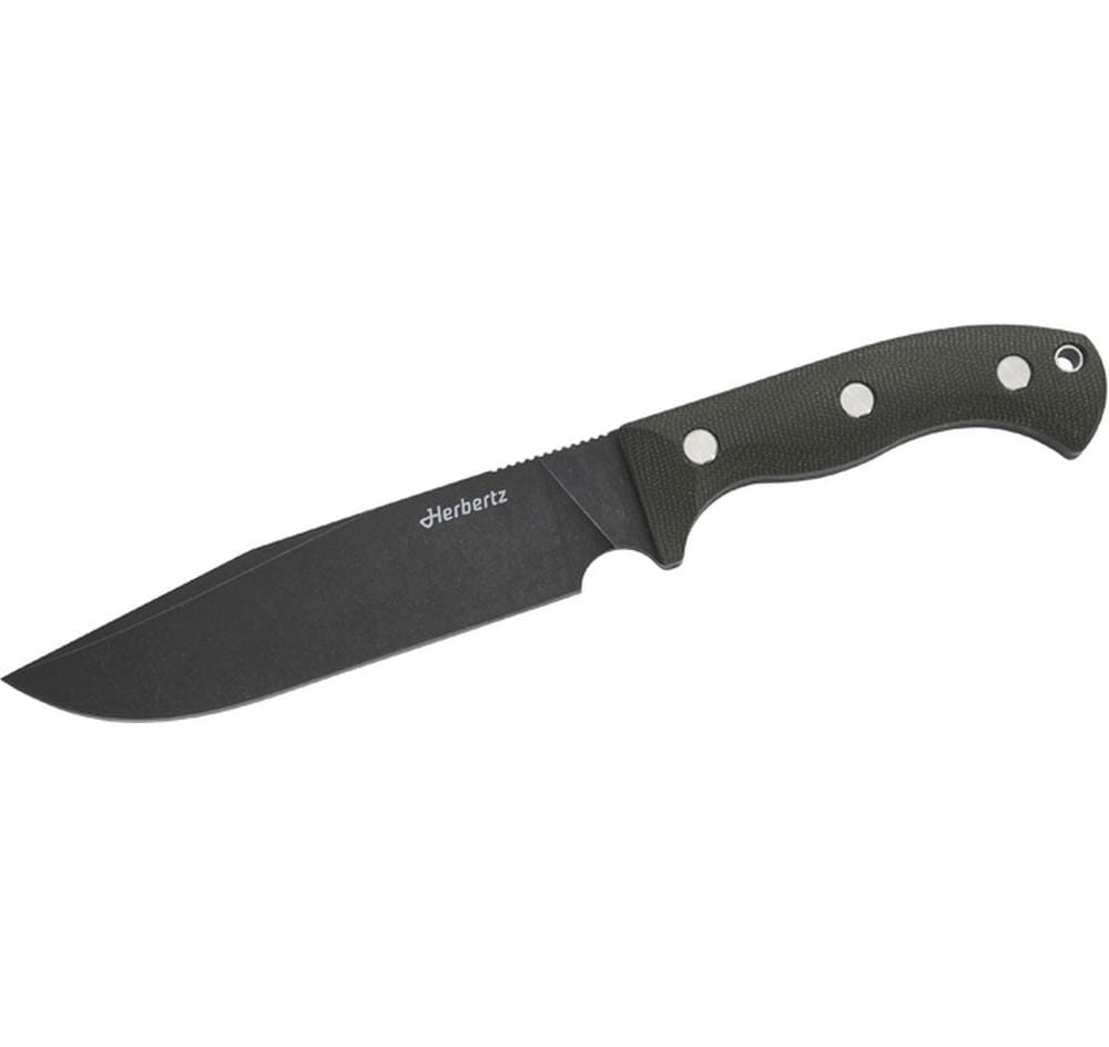 Herbertz D2 – Outdoormesser 173 mm, Micarta, Grün