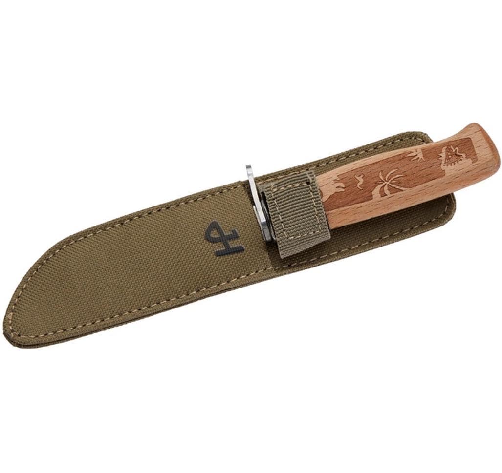 Herbertz Kindermesser – Klappmesser 72 mm, Buchenholz, Braun