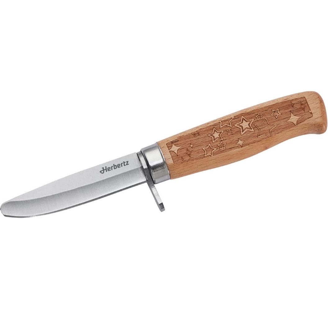 Herbertz Klappmesser 72 mm, Holzgriff Buche, Braun