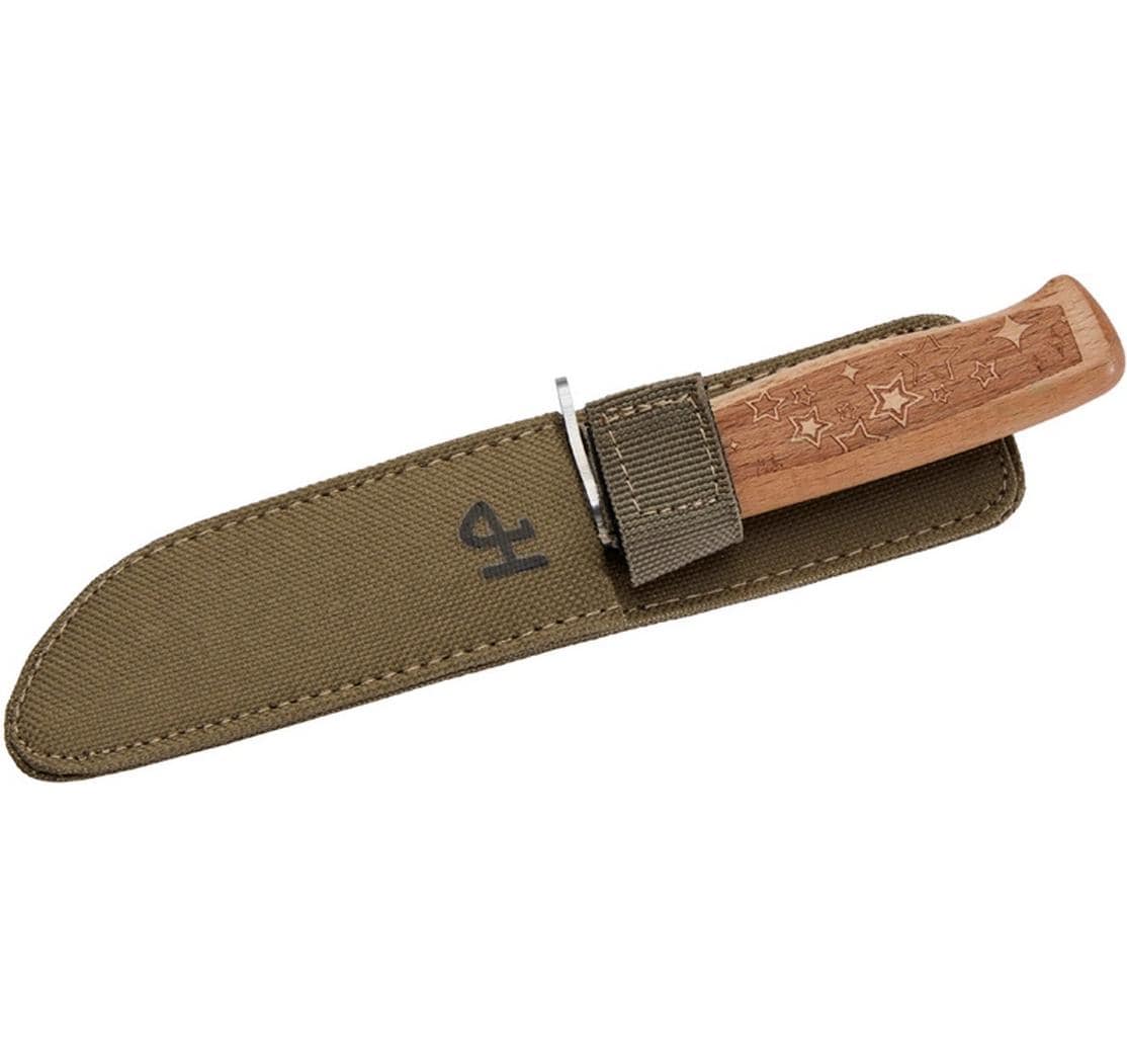 Herbertz Klappmesser 72 mm, Holzgriff Buche, Braun
