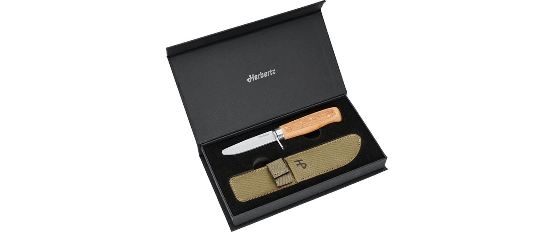 Herbertz Klappmesser 72 mm, Holzgriff Buche, Braun