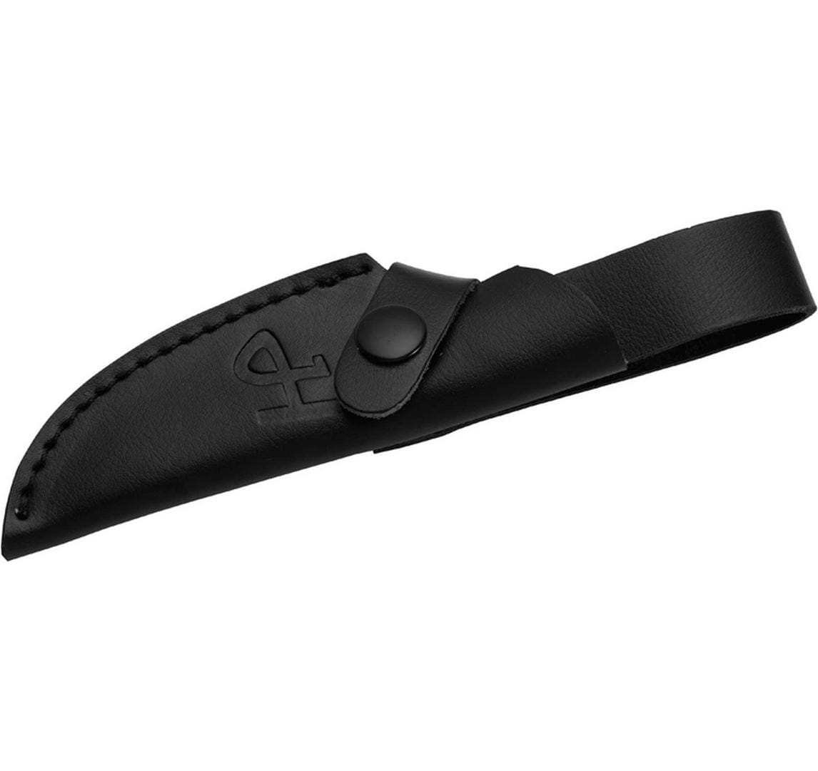 Herbertz Gürtelmesser D2 – Outdoormesser 80 mm, Micarta, feststehende Klinge, Braun