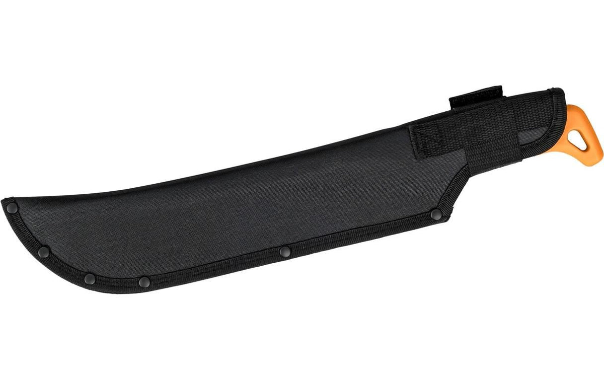 Herbertz CJH – Machete 400 mm, Klingenlänge 250 mm, Nylongriff, Sägerücken, Nylonscheide, Schwarz