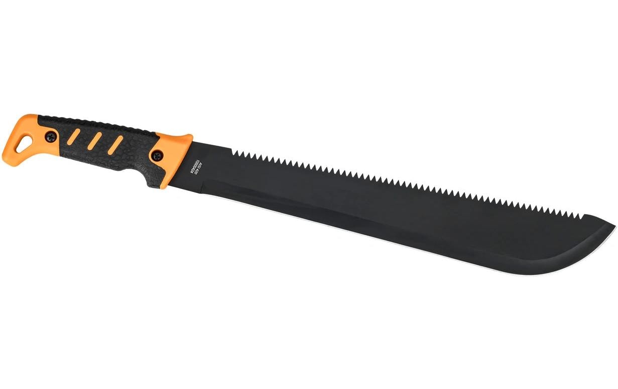 Herbertz CJH – Machete 360 mm, Nylonscheide, Sägerücken, Schwarz