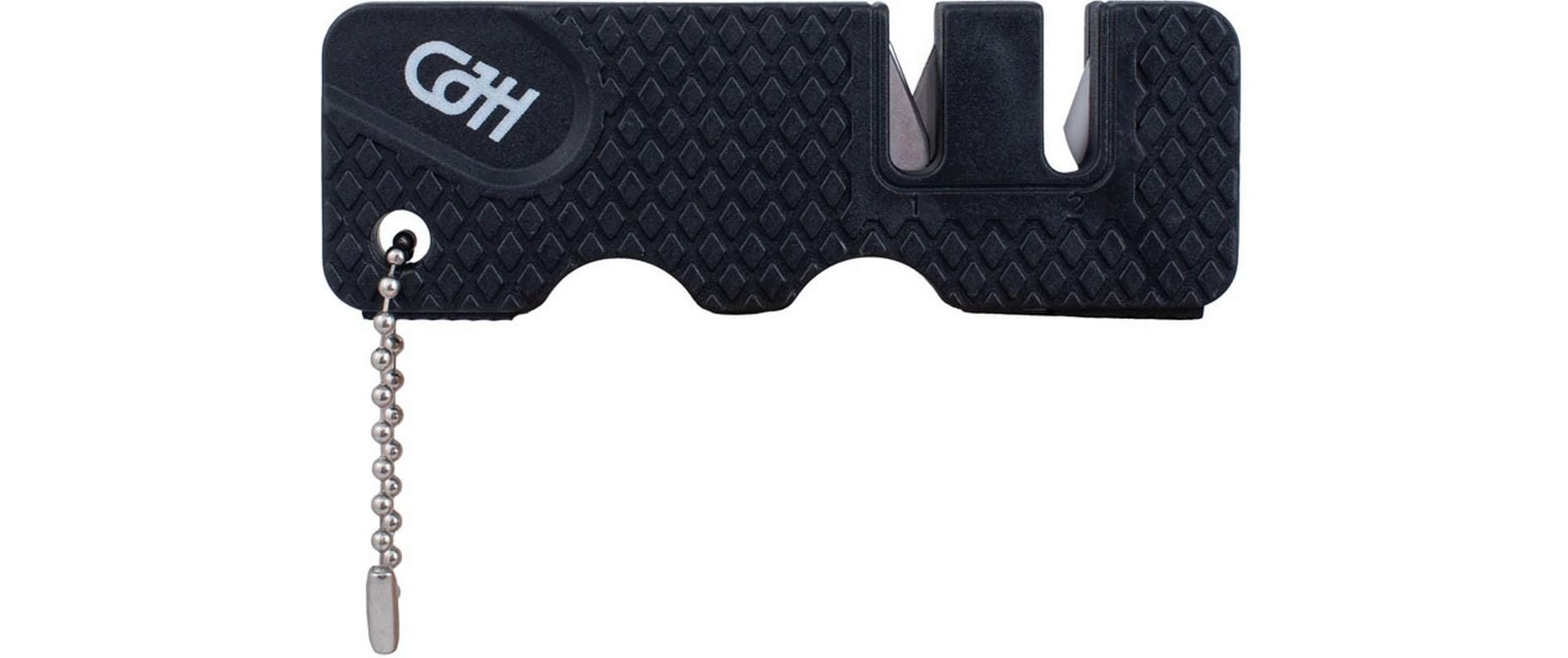 Herbertz Manueller Messerschärfer, 9,1 × 3 cm, Keramik/ABS, Schwarz, für zahlreiche Messervarianten