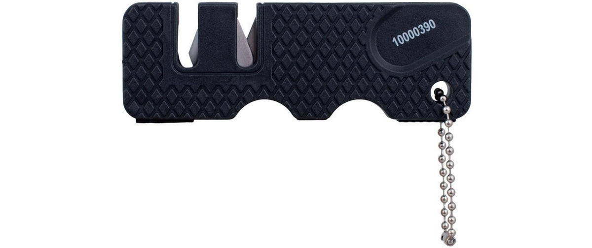 Herbertz Manueller Messerschärfer, 9,1 × 3 cm, Keramik/ABS, Schwarz, für zahlreiche Messervarianten