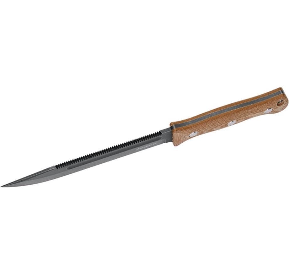 Herbertz Outdoormesser 165 mm, Micarta, Braun/Schwarz