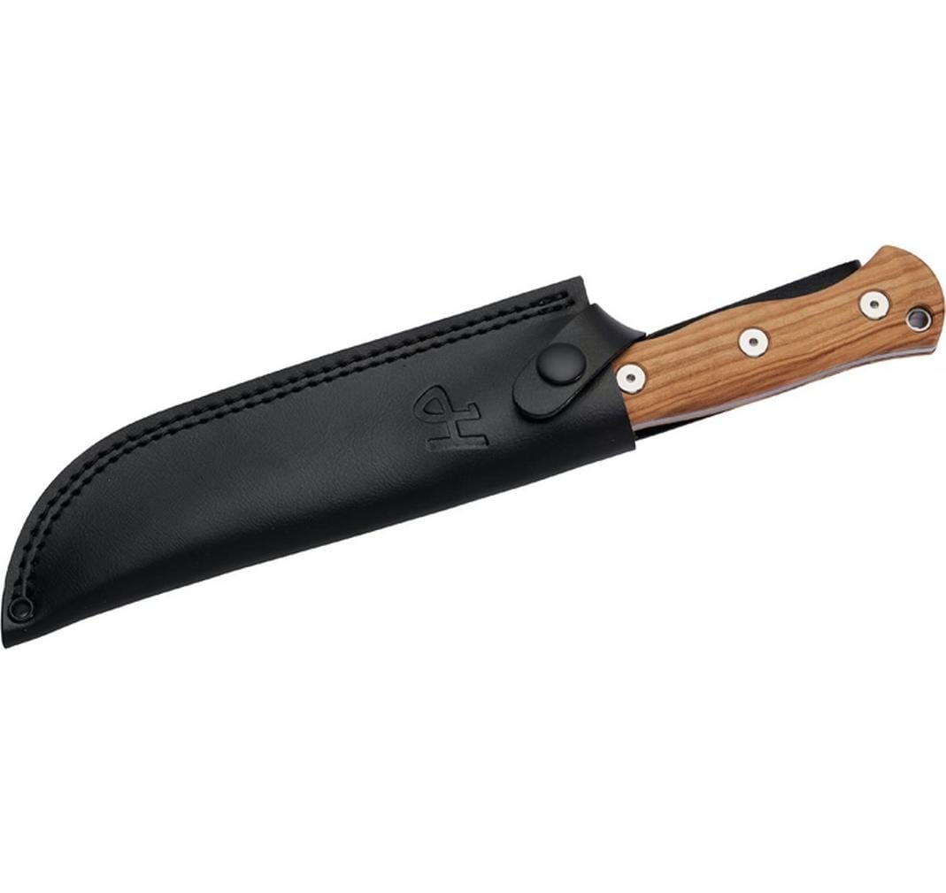Herbertz D2 – Survivalmesser 165 mm Klinge, Olivenholzgriff, Braun