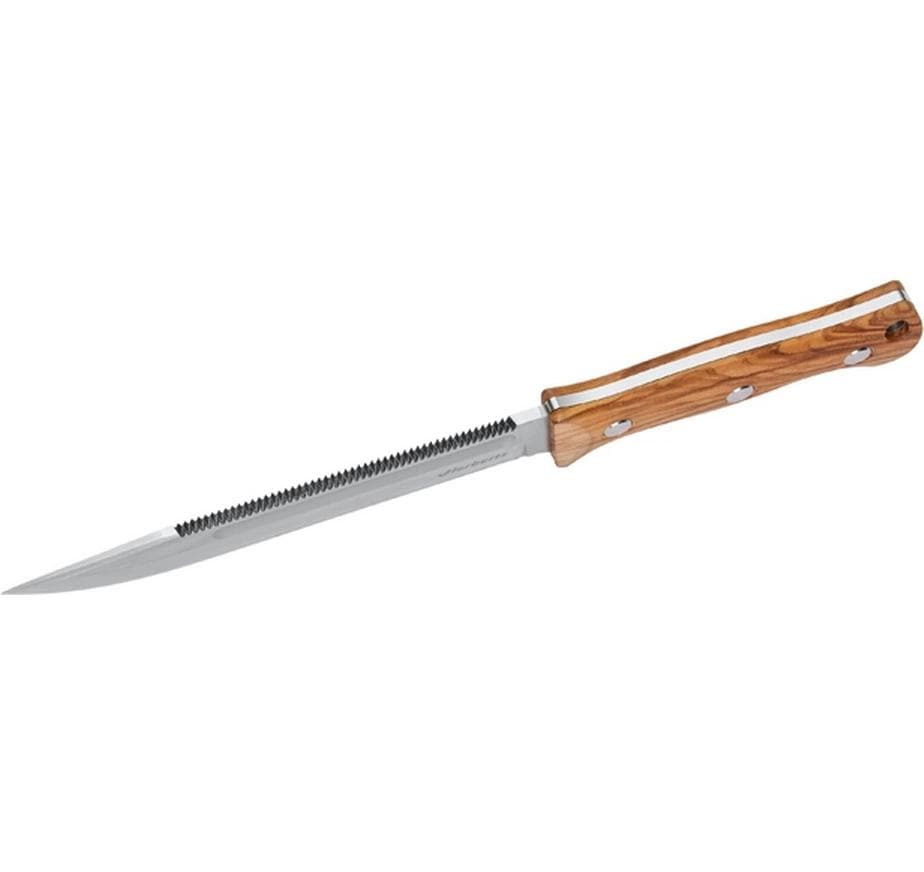 Herbertz D2 – Survivalmesser 165 mm Klinge, Olivenholzgriff, Braun