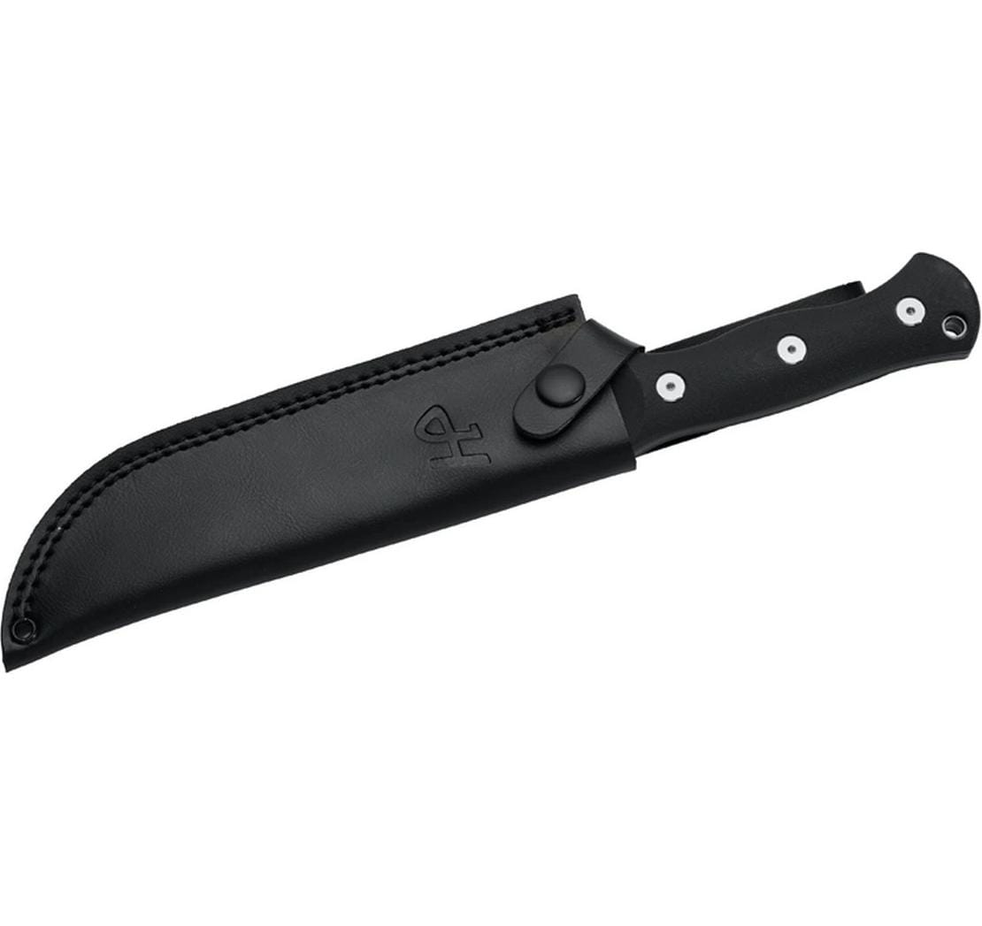 Herbertz Outdoormesser 165 mm, D2-Klinge, G10-Griff, feststehend, schwarz