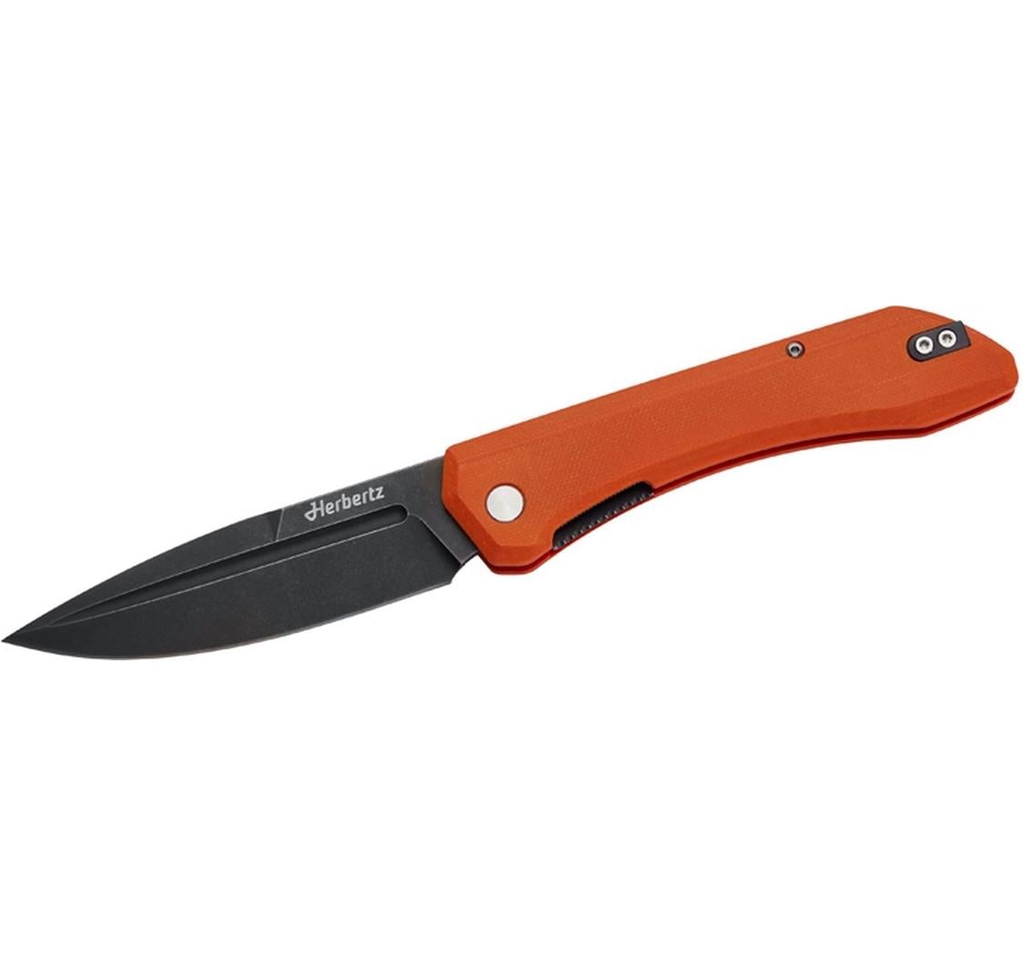 Herbertz Klappmesser 94 mm, Micarta, Liner-Lock, Orange