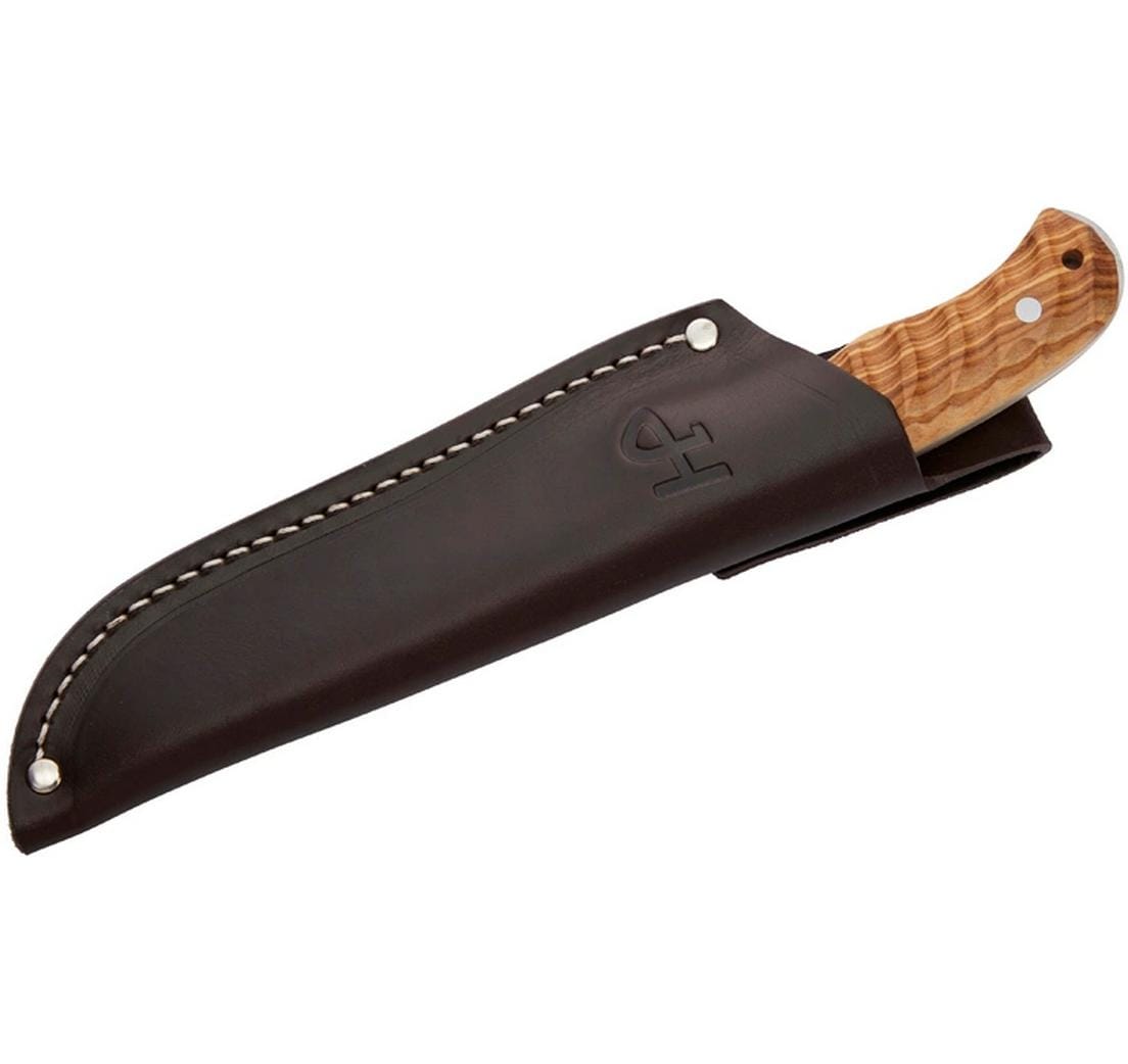 Herbertz Outdoormesser 150 mm, Olivenholz, feststehend