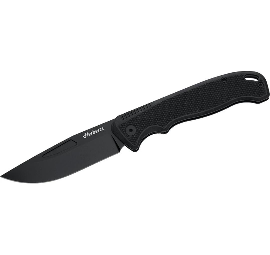 Herbertz Performance – Klappmesser/Outdoormesser 87 mm, G10, Liner-Lock, schwarz