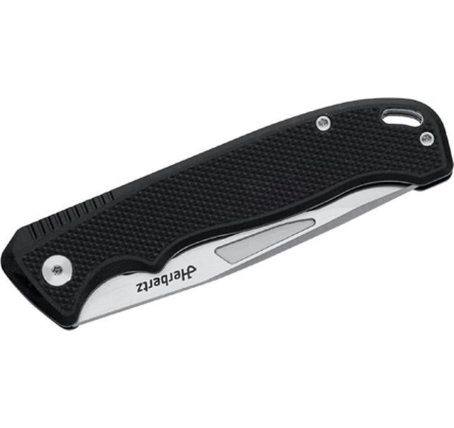 Herbertz Klappmesser 87 mm, Liner-Lock, Schwarz