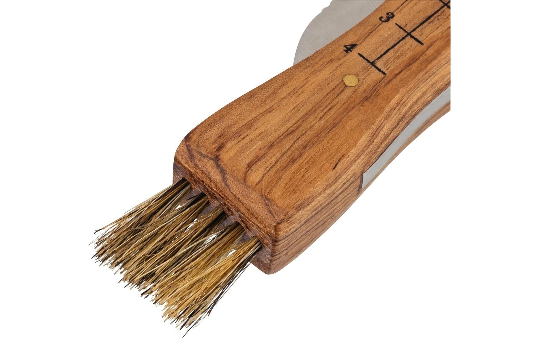Herbertz CJH – Klappmesser 75 mm, Edelstahl/Holz, mit Bürste