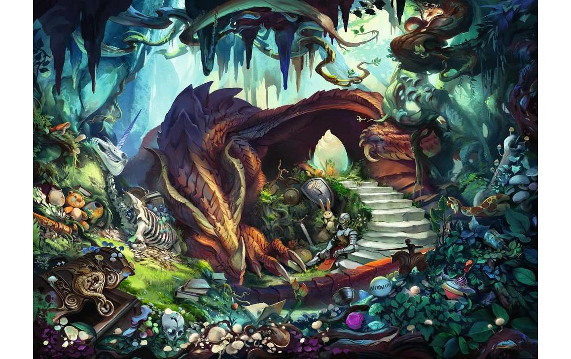 Ravensburger ESCAPE Im Drachenhöhle Puzzle – 759 Teile – 45,1 × 45,1 cm – ab 12 J.