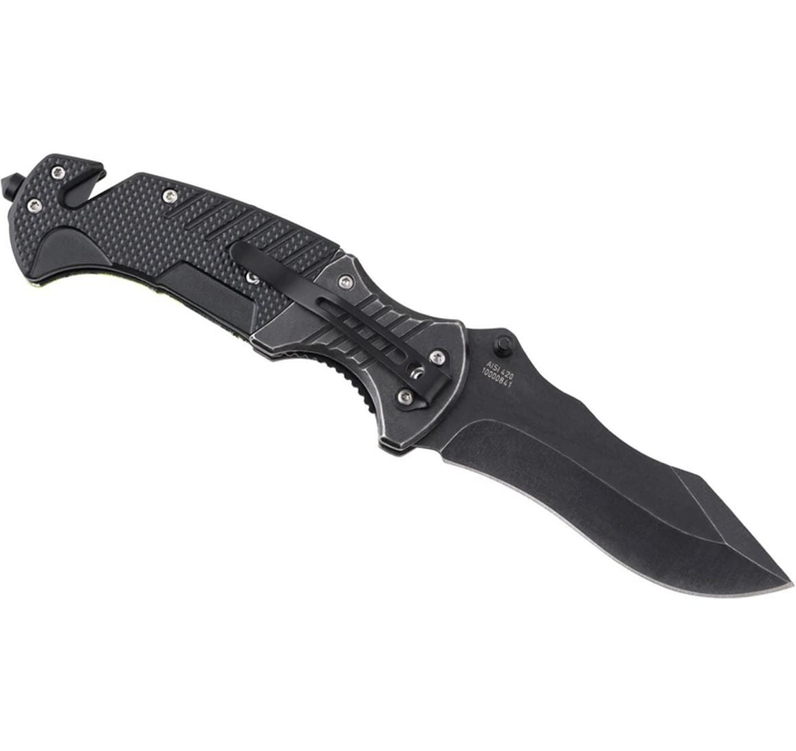 Herbertz CJH Rettungsmesser – Klappmesser 90 mm, Liner-Lock, Camouflage (Grün)