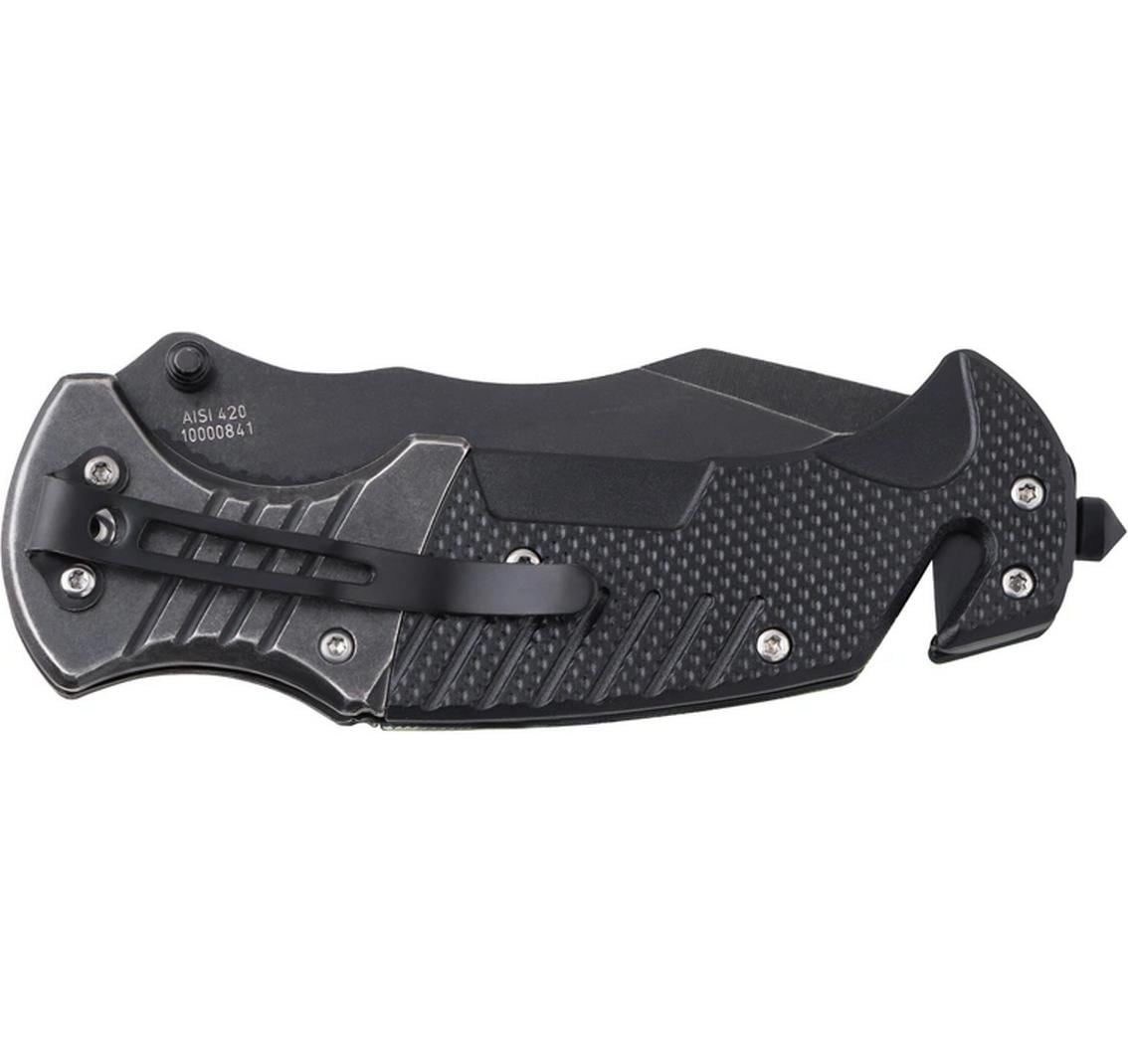 Herbertz CJH Rettungsmesser – Klappmesser 90 mm, Liner-Lock, Camouflage (Grün)