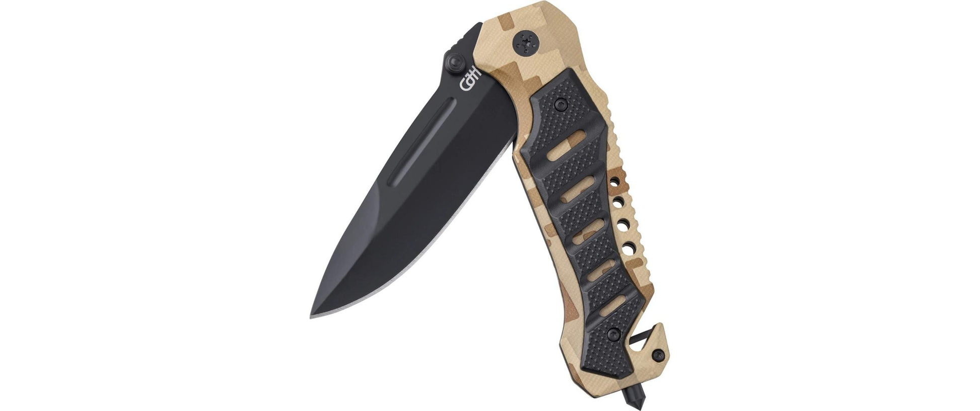 Herbertz Klappmesser 90 mm, Aluminium, Edelstahl, Liner-Lock, Camouflage