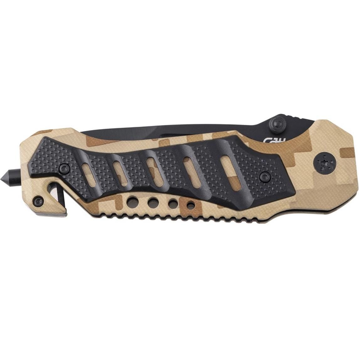 Herbertz Klappmesser 90 mm, Aluminium, Edelstahl, Liner-Lock, Camouflage