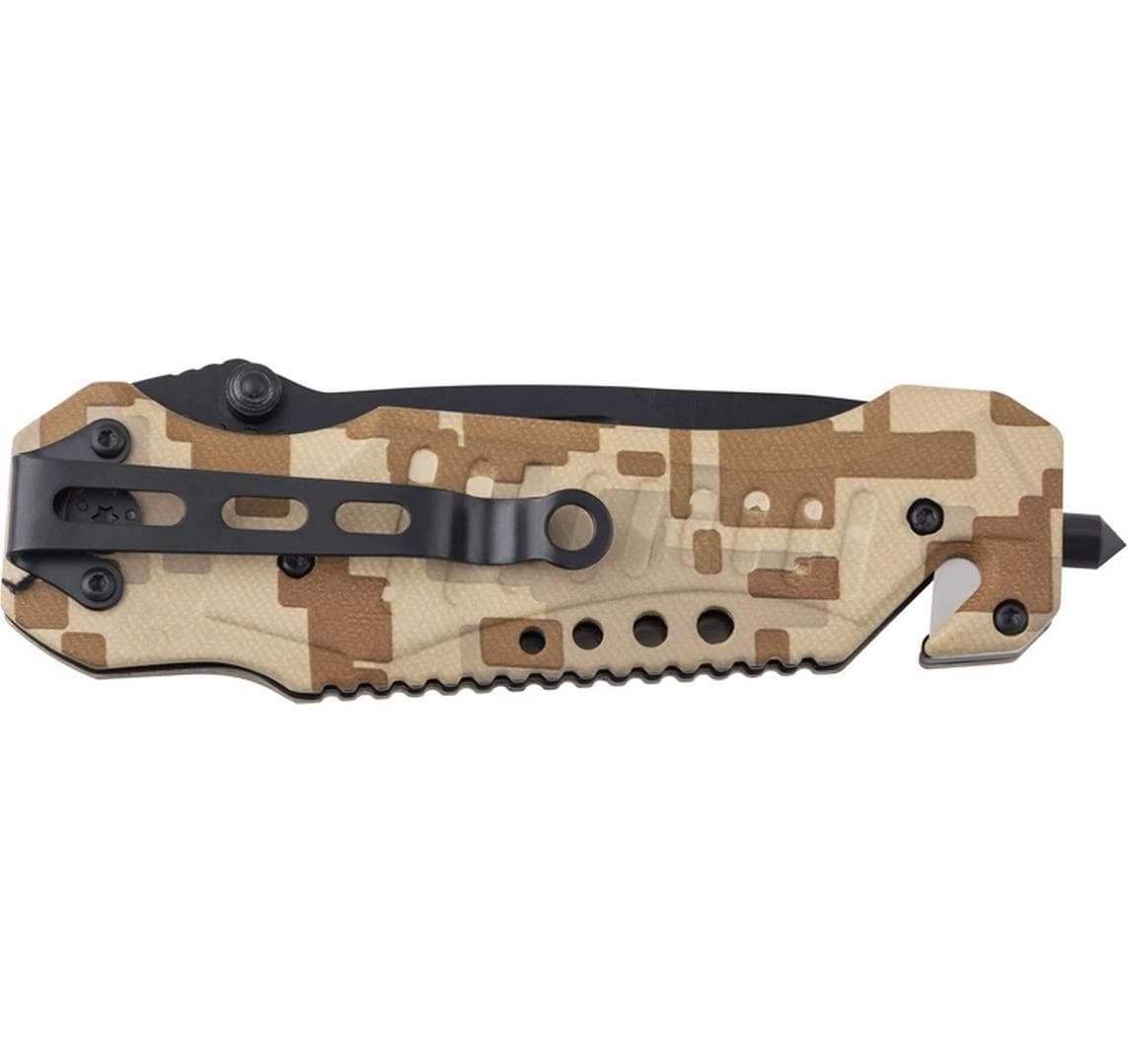 Herbertz Klappmesser 90 mm, Aluminium, Edelstahl, Liner-Lock, Camouflage