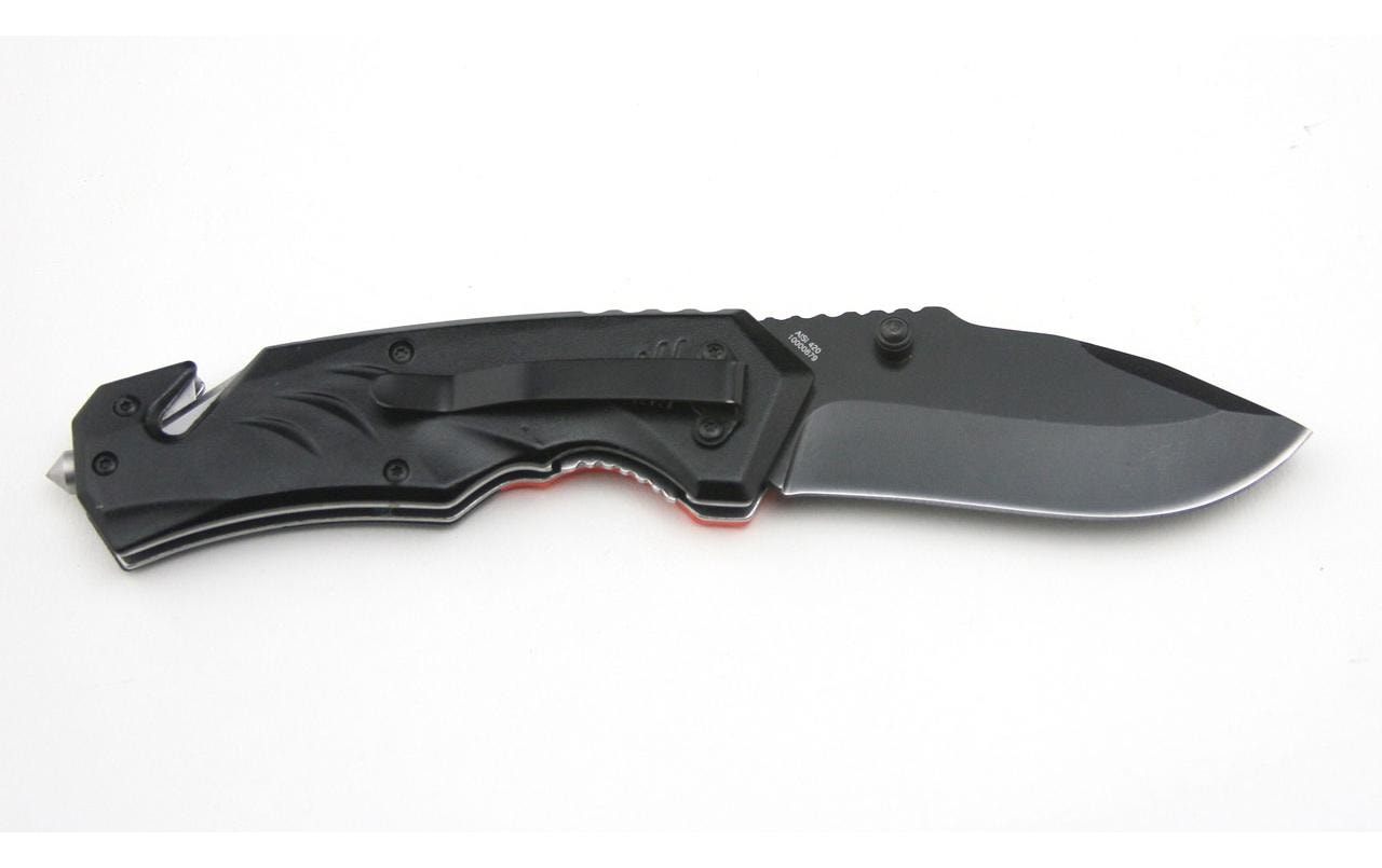Herbertz CJH – Klappmesser 82 mm, Glasbrecher und Gurtschneider, Orange
