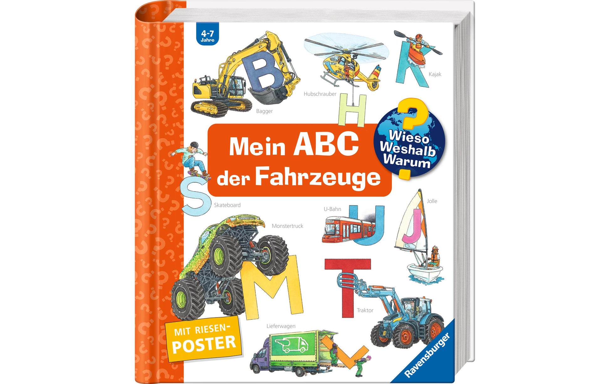 Ravensburger Buch – WWWSoBa: ABC der Fahrzeuge, Softcover, 24 Seiten, Deutsch, ab 4 Jahren