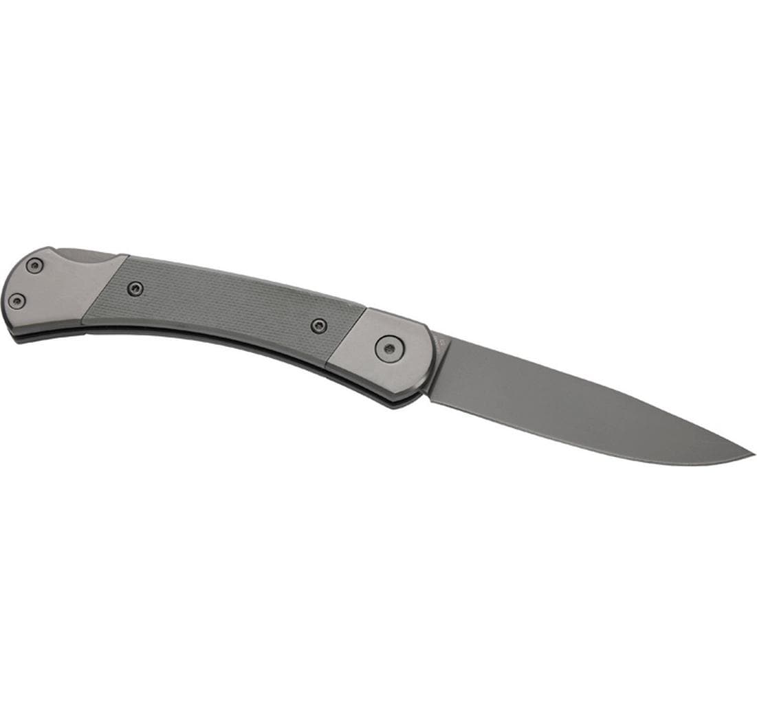 Herbertz Klappmesser 80 mm, Lock-Back, Grau
