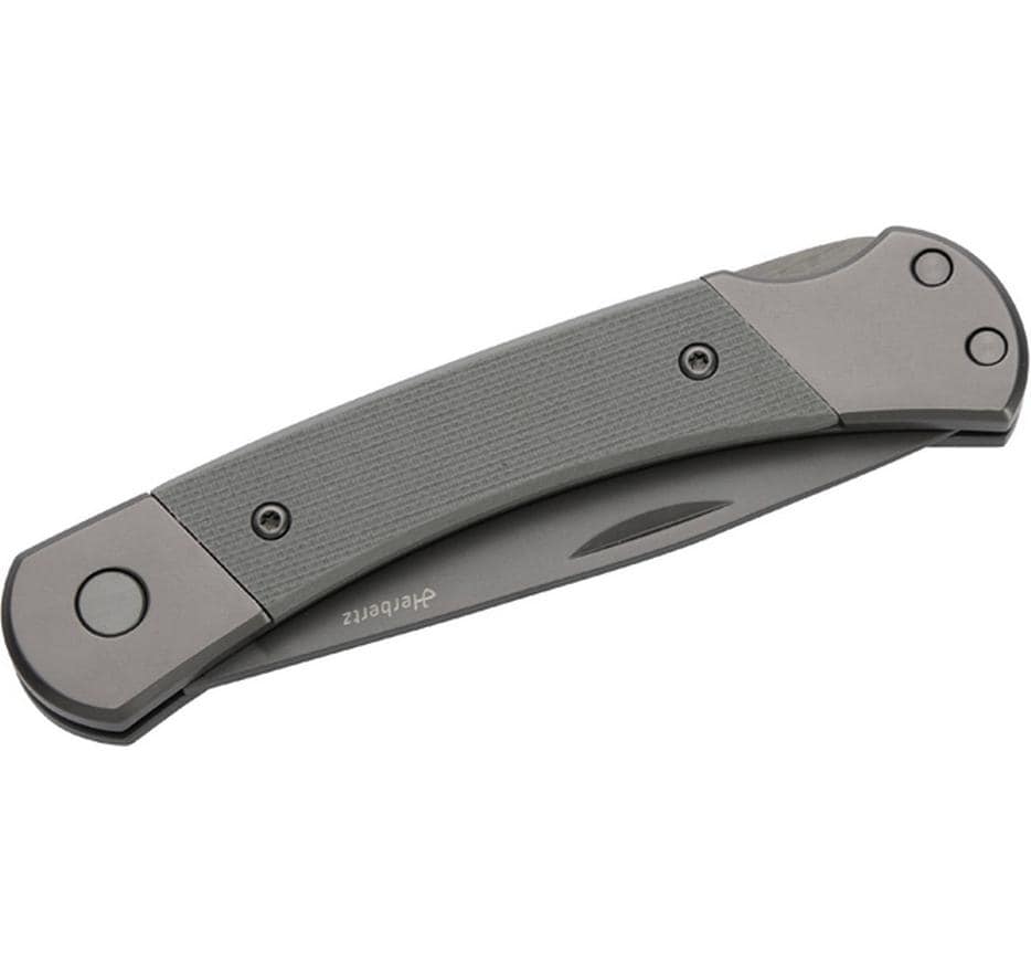 Herbertz Klappmesser 80 mm, Lock-Back, Grau