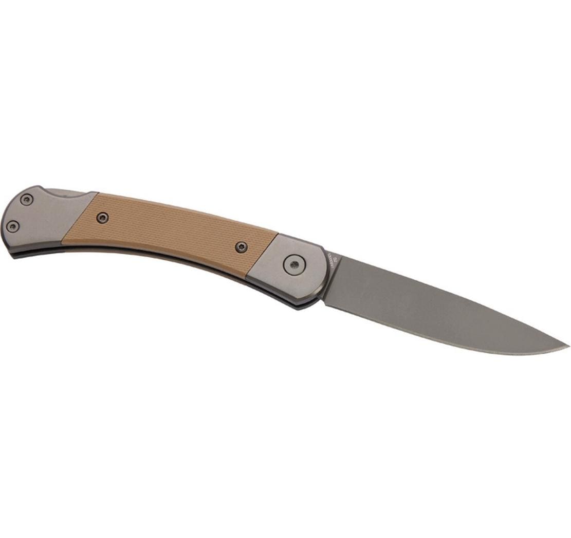 Herbertz Titanbeschichtung Grey D2 – Klappmesser 80 mm, Lock-Back, Grau