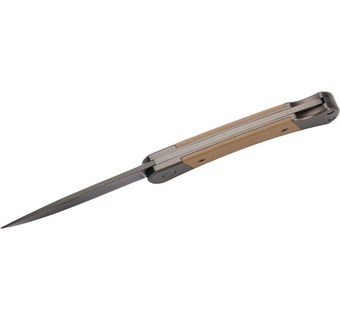 Herbertz Titanbeschichtung Grey D2 – Klappmesser 80 mm, Lock-Back, Grau