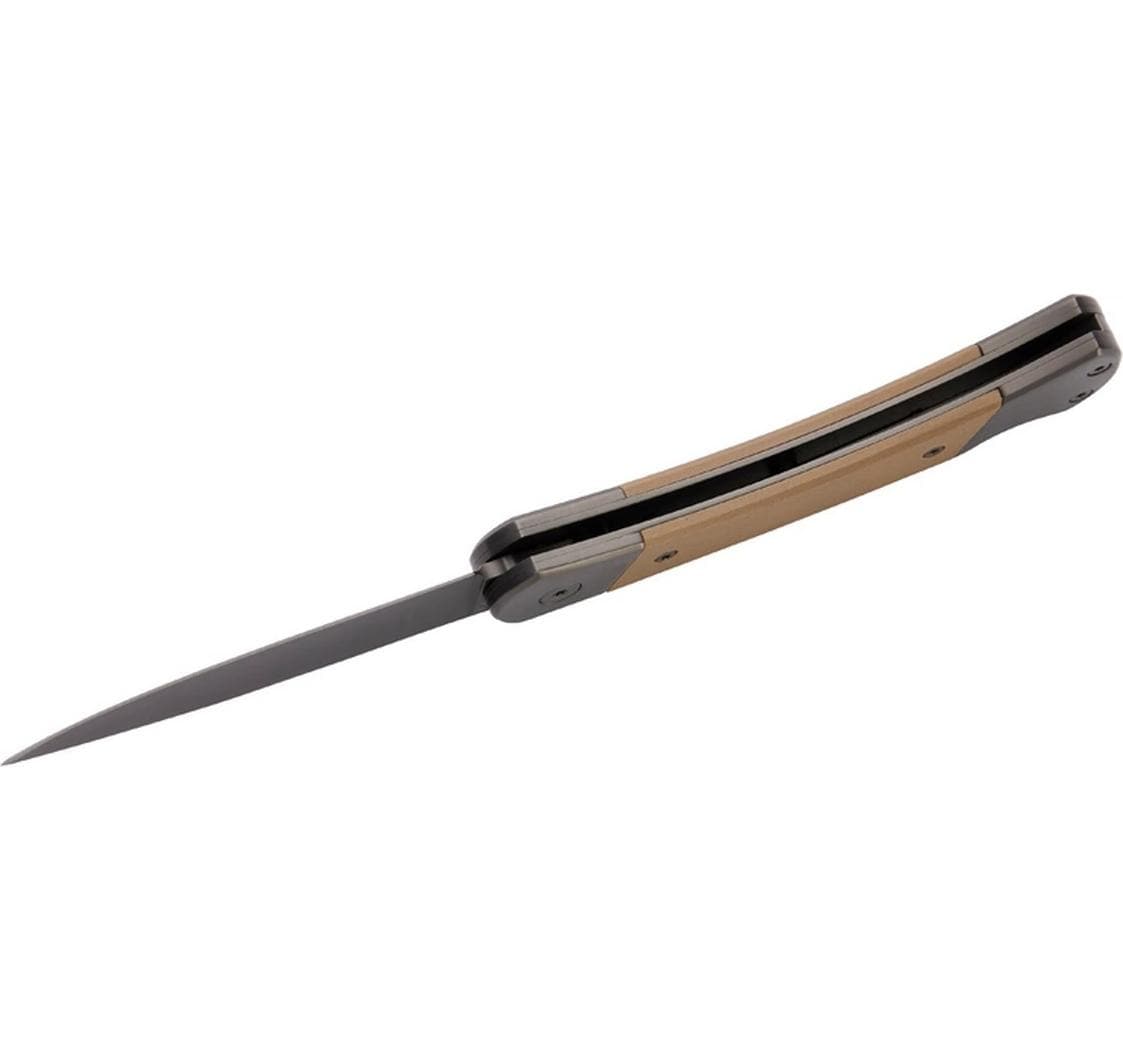 Herbertz Titanbeschichtung Grey D2 – Klappmesser 80 mm, Lock-Back, Grau