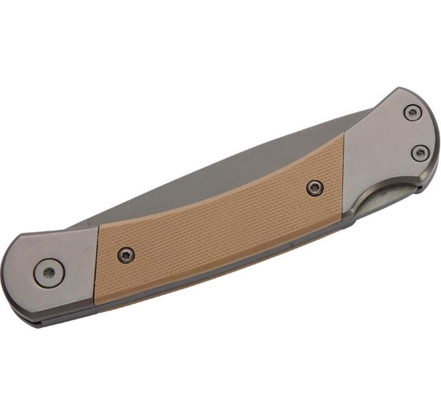Herbertz Titanbeschichtung Grey D2 – Klappmesser 80 mm, Lock-Back, Grau