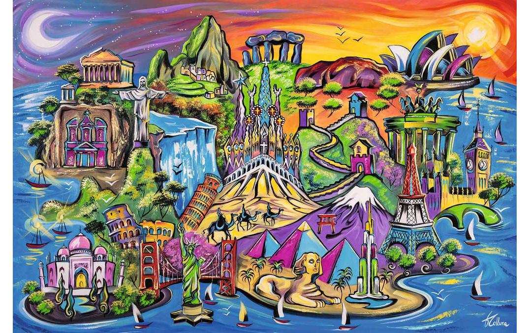 Ravensburger Puzzle Landkarte – 3000 Teile – 121 × 80 cm – ab 14 Jahren