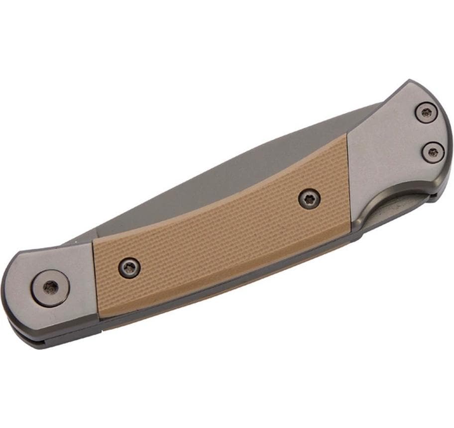 Herbertz Klappmesser 65 mm, Lock-Back, Kunststoff/Stahl, Dunkelgrau