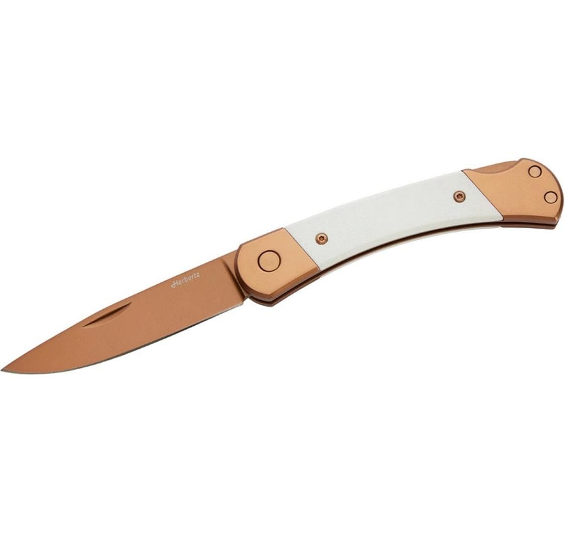 Herbertz Klappmesser 80 mm, Lock-Back, Titanbeschichtung