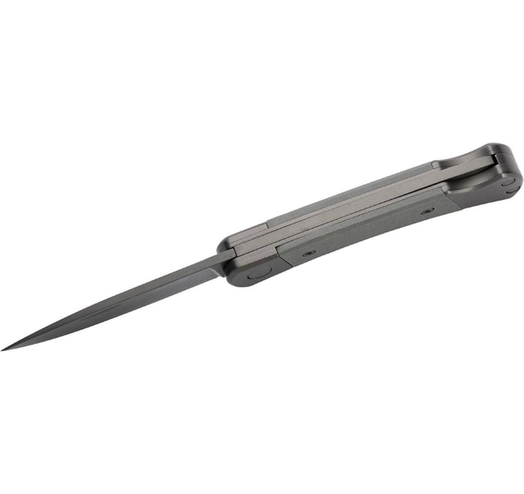 Herbertz Klappmesser 65 mm, Titanbeschichtung, D2-Stahl, Kunststoffgriff, Lock-Back, Dunkelgrau